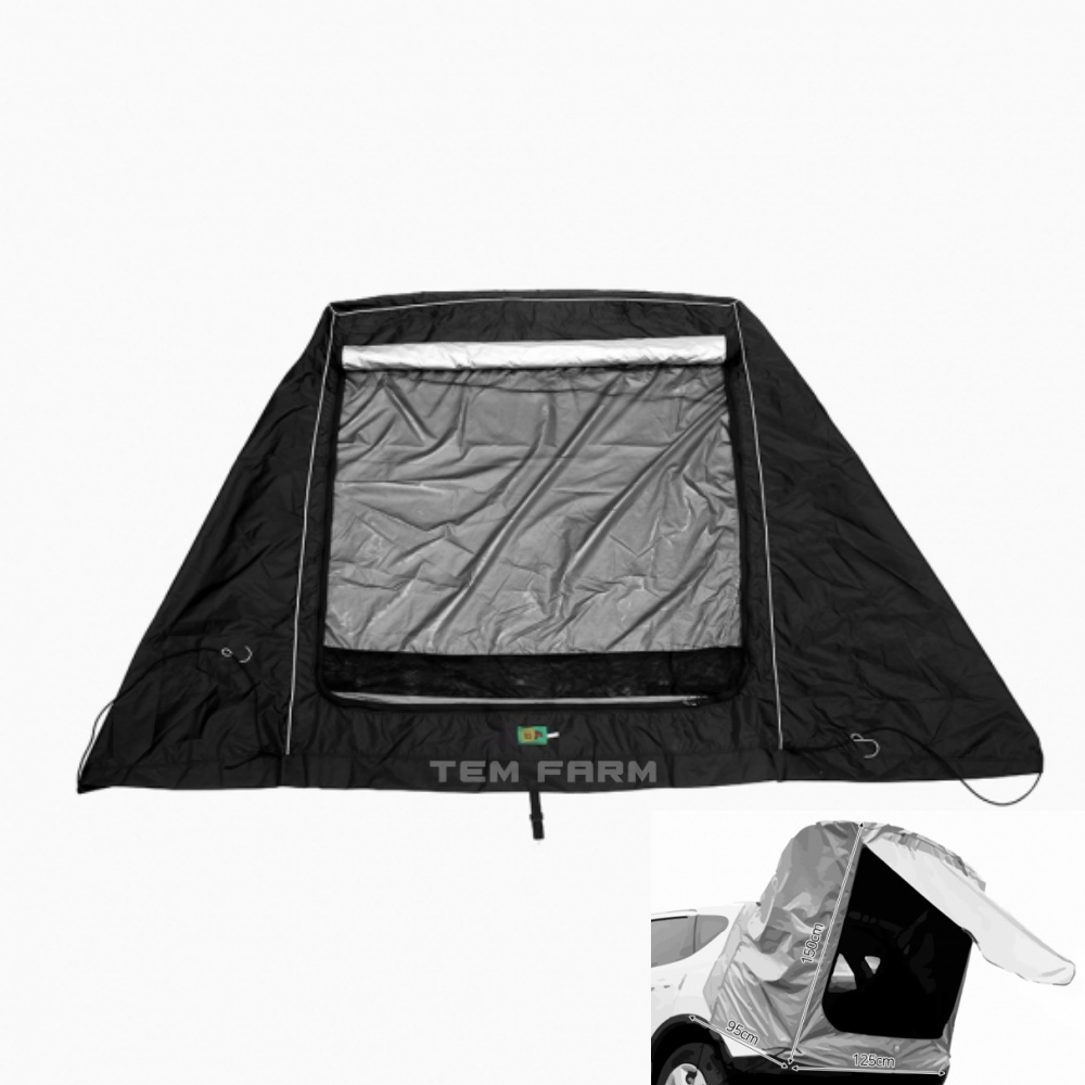템팜 트렁크텐트 폴대형 소형 중형SUV 블랙 티볼리 캠핑용품 카크닉 차박 쏘울