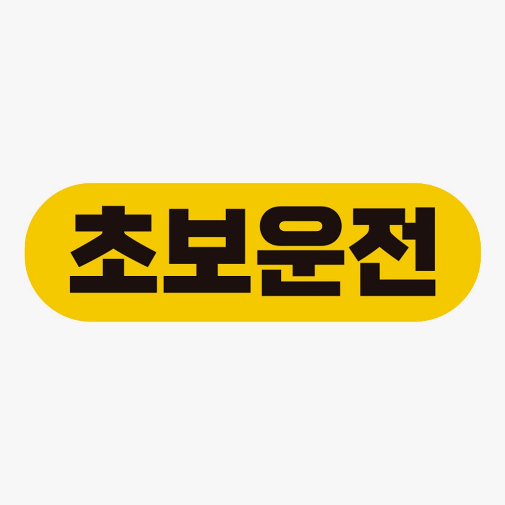 초보운전2 고휘도반사 자석 자동차스티커