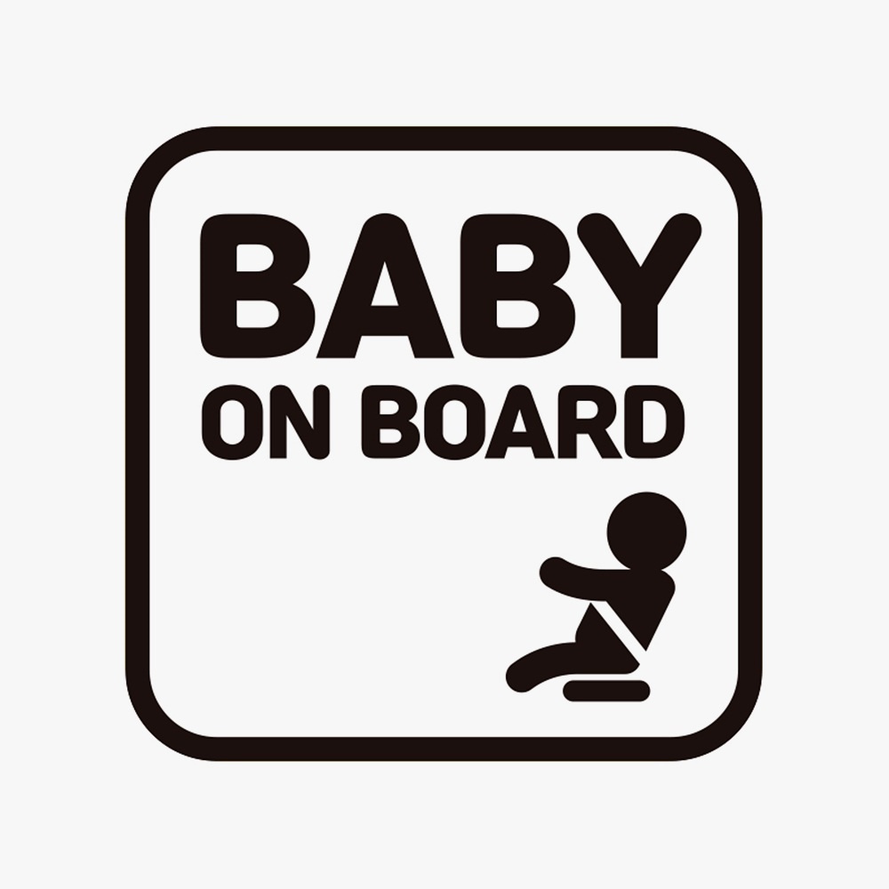 BABY ON BOARD3 고휘도반사 자석 자동차스티커