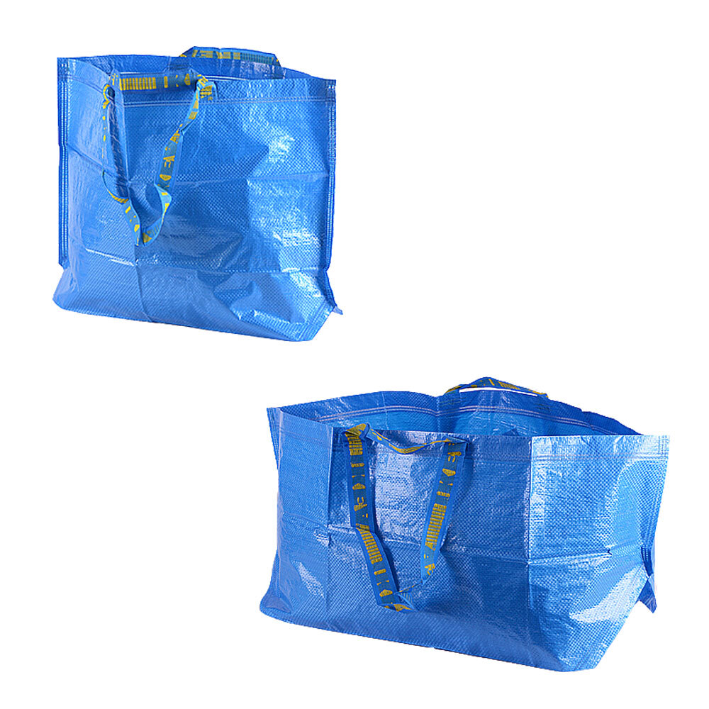 Oce 손잡이 슈퍼백 기저귀 가방 비치 가방 블루 마트 마켓 방수 비닐 백 비닐 시장 가방