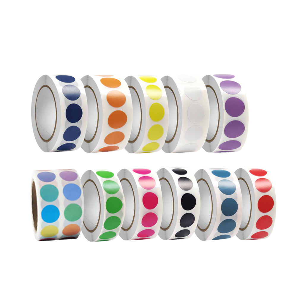 Oce 원형 컬러 스티커 13mm 메모 첨삭 씰링 포장 라벨 선물포장 테잎 테입 인덱스 테이프 분류 색인 표시