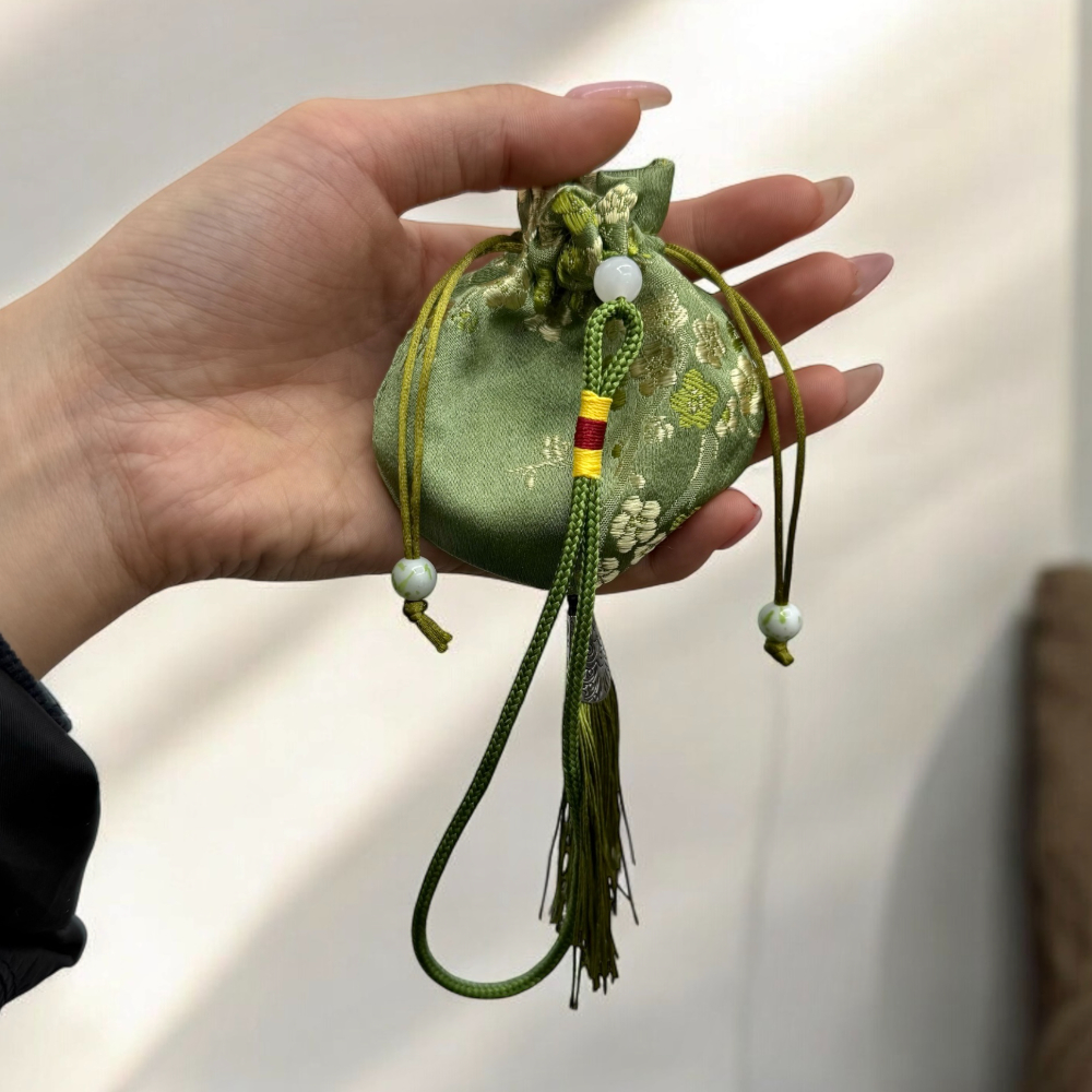 명절선물세트 가죽복주머니 키에매는돈주머니 동전보관함 구두가죽패션 소지품보관가방 미니주머니 미니복주머니 분홍색복주머니 키홀더 돈주머니노란색 자주색복주머니 복주머니 그린 미니