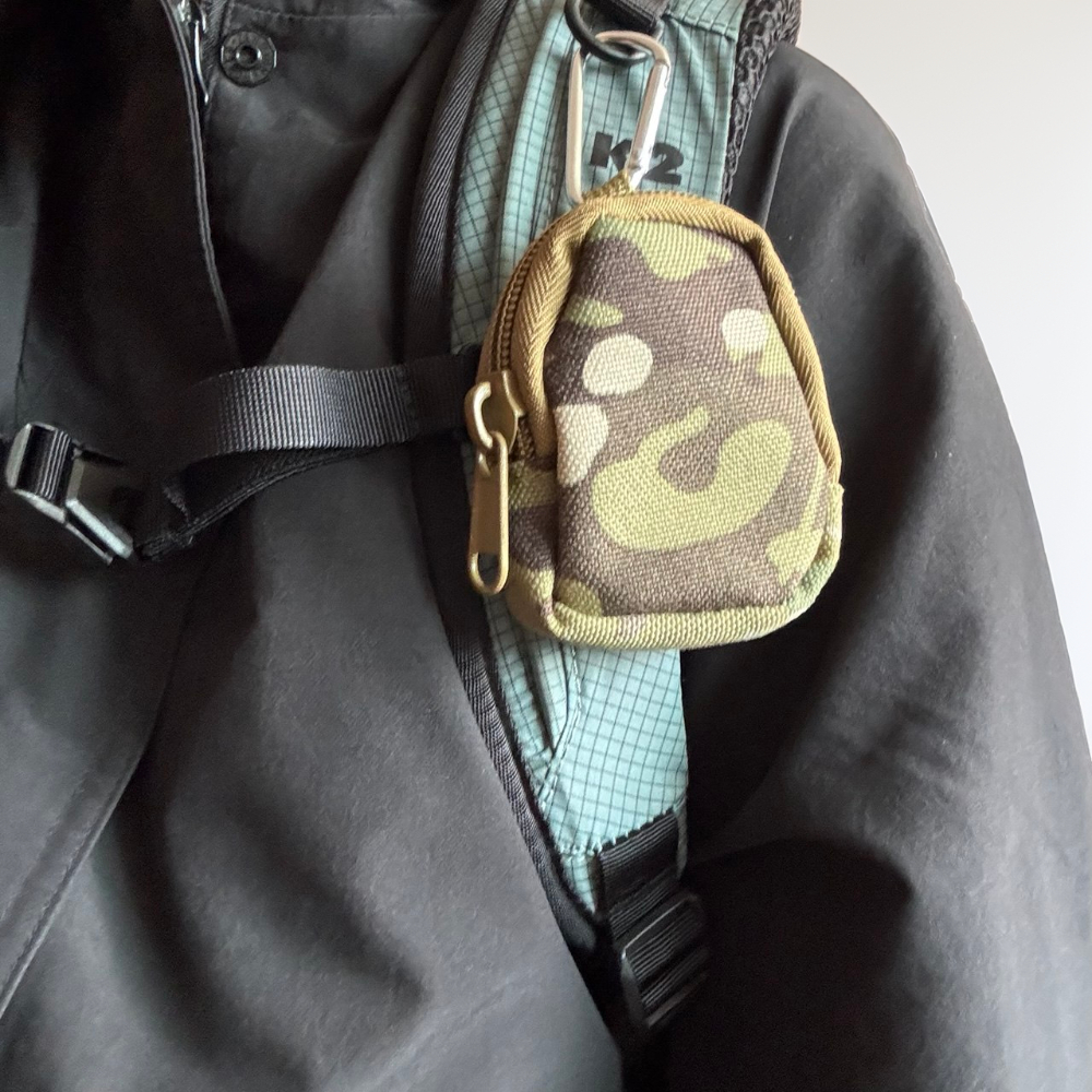 백팩 이어폰 파우치키링 밀리터리