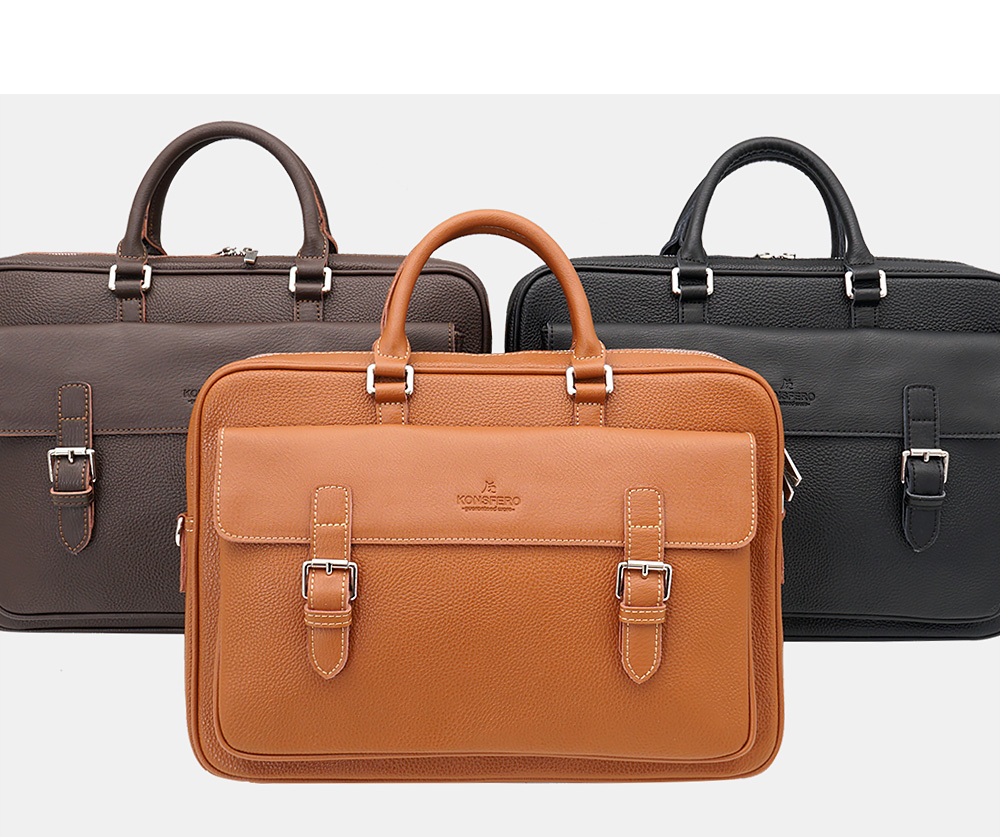 콘스페로 KANUTTE 가죽서류가방 (DARK BROWN) 상세 이미지 5
