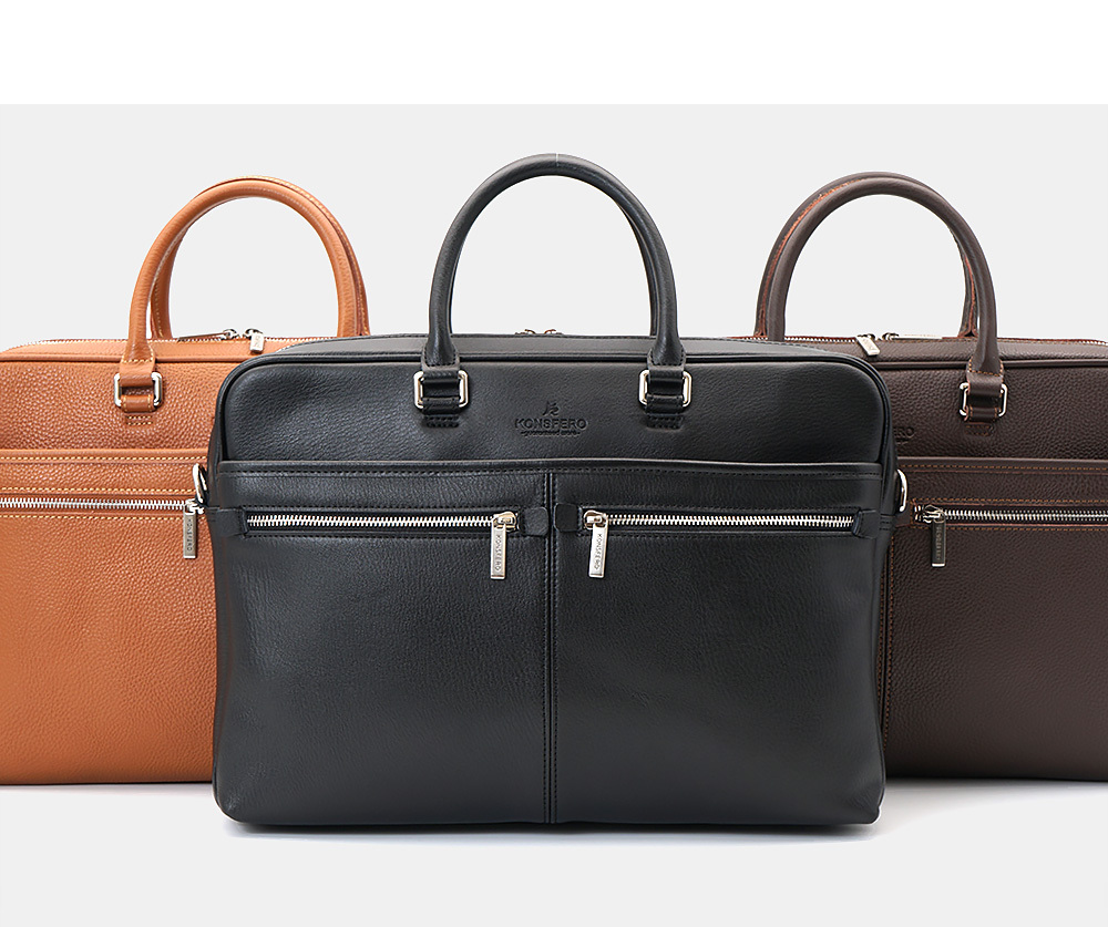 콘스페로 SOLACHE 가죽서류가방 (DARK BROWN) 상세 이미지 5
