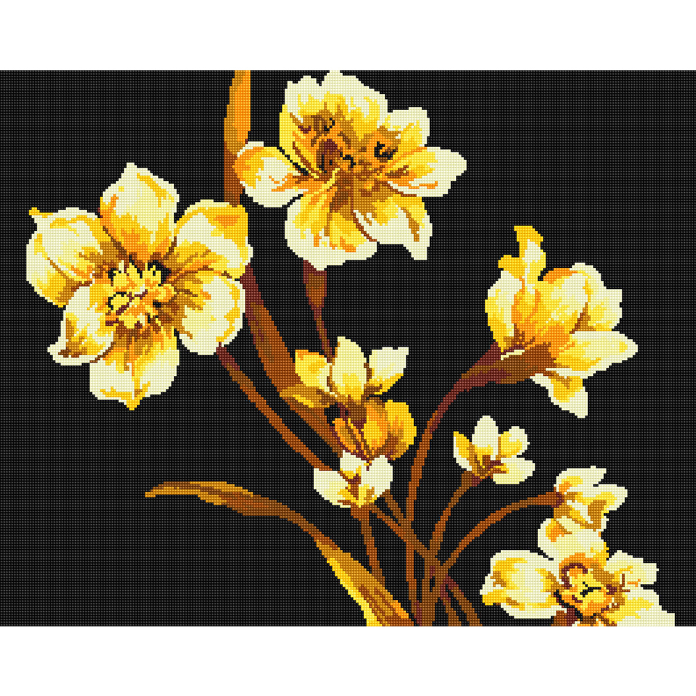 아트조이 DIY 보석십자수 (캔버스형) 황금꽃 60x75cm