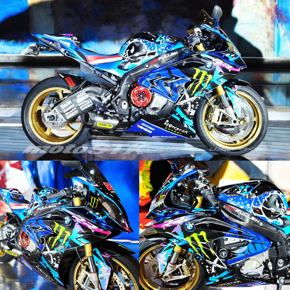 Taiyyi 4 adesivi Monster Energy per moto - Adesivi di alta qualità per