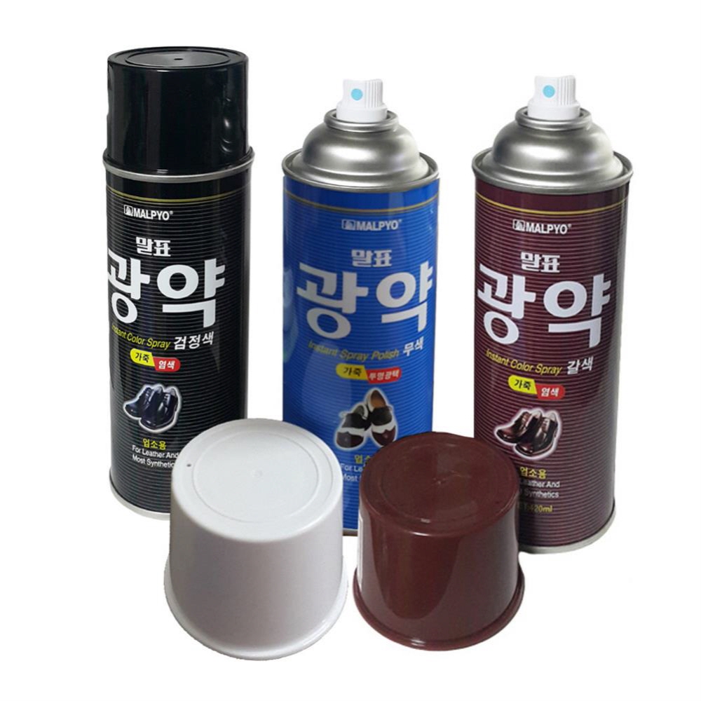 말표 업소용 구두착색제 광약 420ml 가죽보호 보혁제 광택제