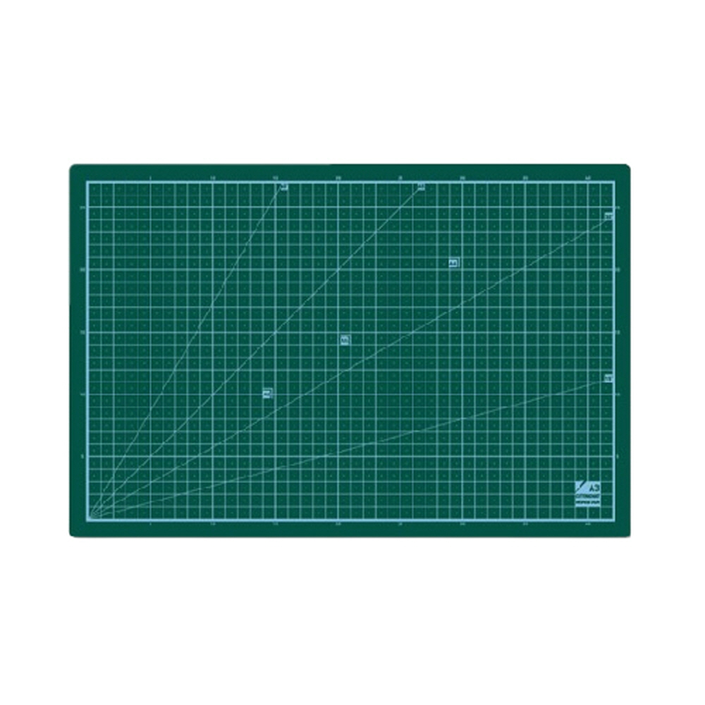 1cm 모눈눈금 각도표시 컷팅매트 A3 책상정리 게이밍장패드 아크릴독서대