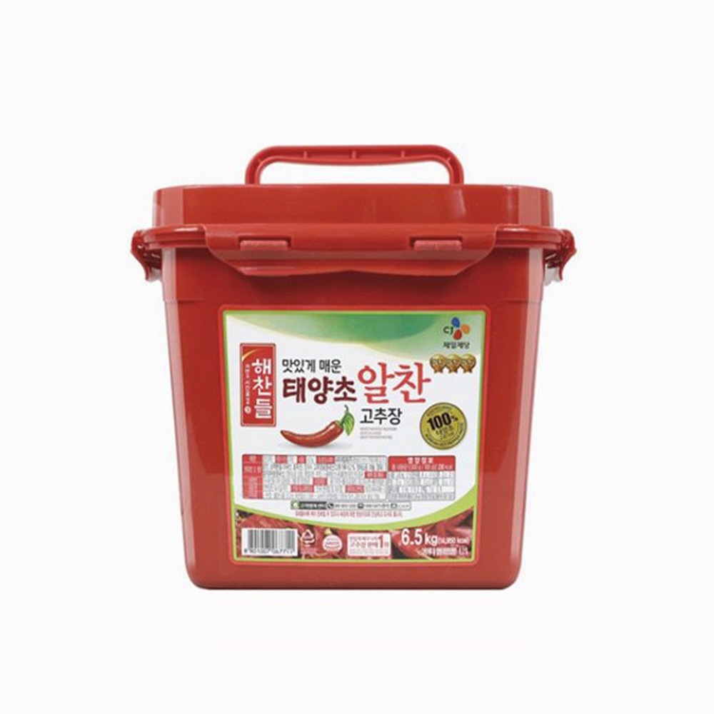 푸드 해찬들 알찬 태양초 고추장 6.5kg 식자재 먹거리