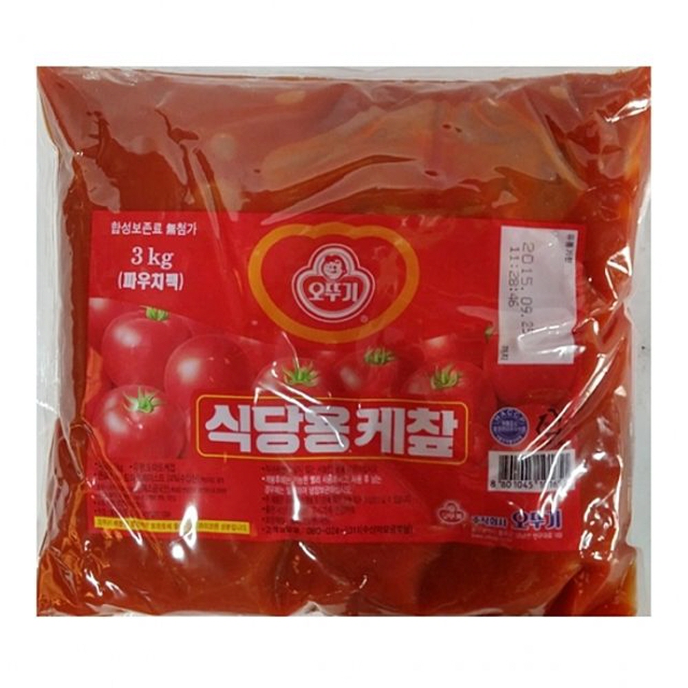 푸드) 오뚜기 케찹파우치 3kg 식자재