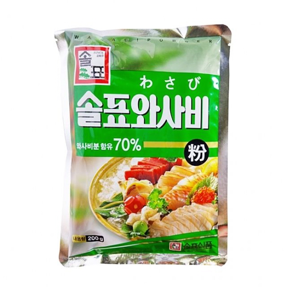 푸드 솔표 와사비분 가루 200g 식자재