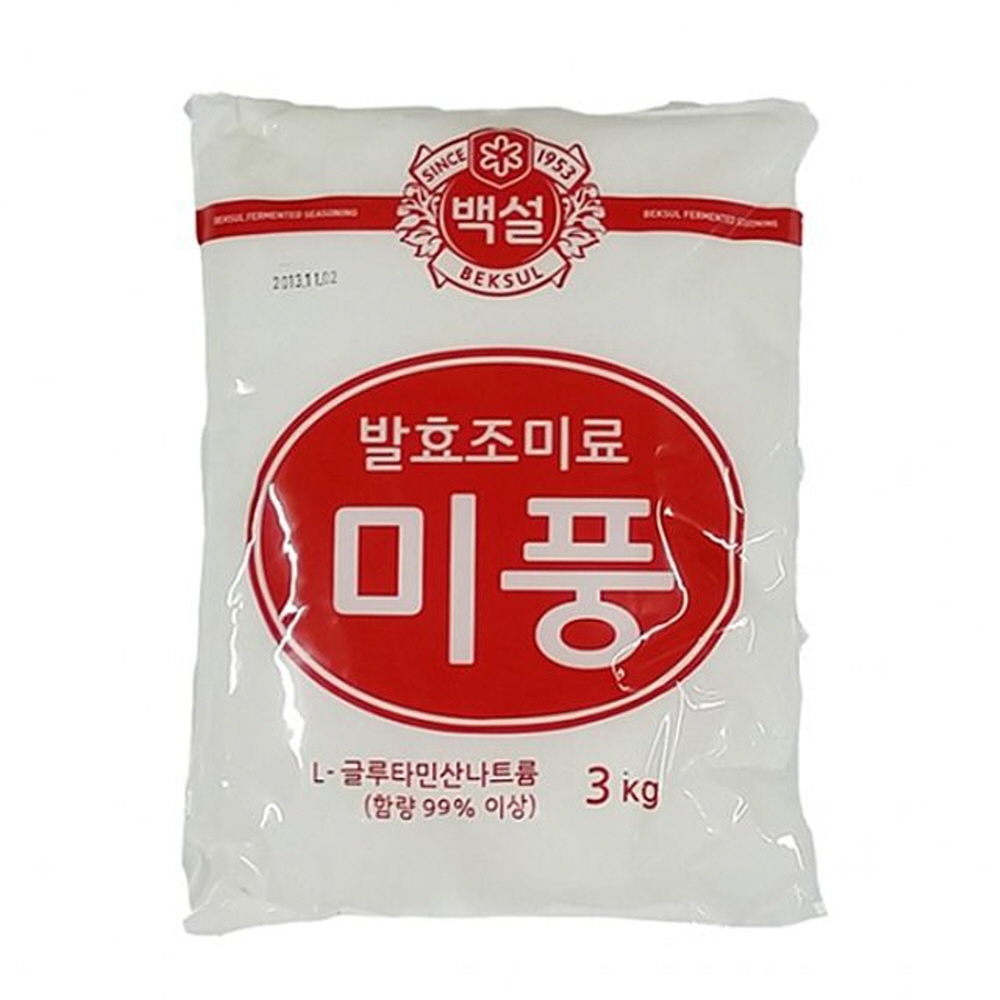 푸드 CJ백설 미풍 3kg 식자재