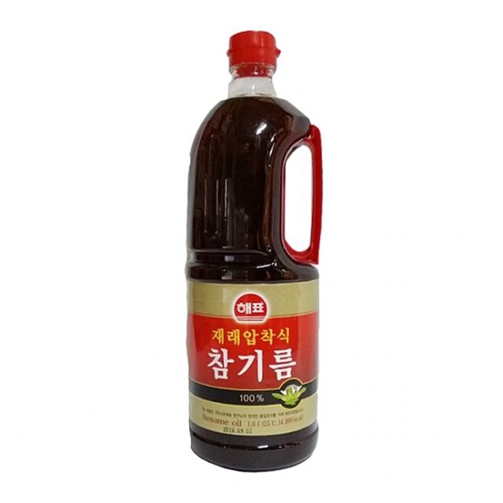 푸드) 해표 재래압착식 참기름 1.8L 식자재