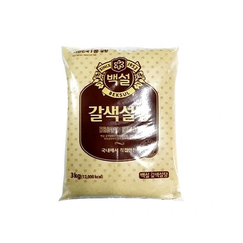 조미료 설탕 갈색설탕 중백 3kg CJ 백설