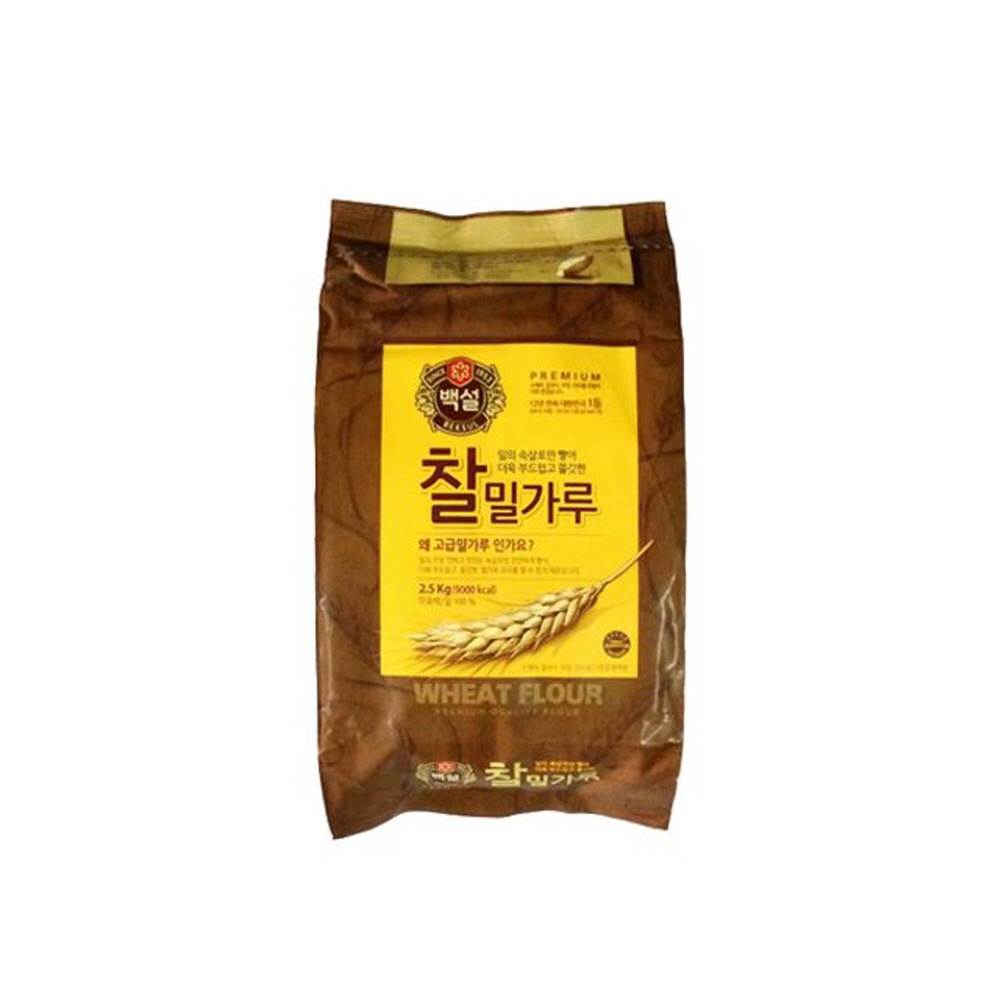 요리 찰밀가루 2.5kg CJ 백설