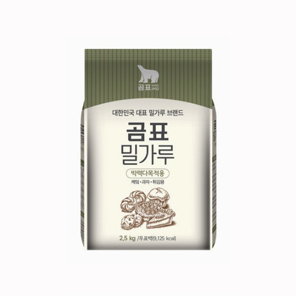 대한제분 곰표 박력 밀가루 2.5 KG 6EA 1BOX