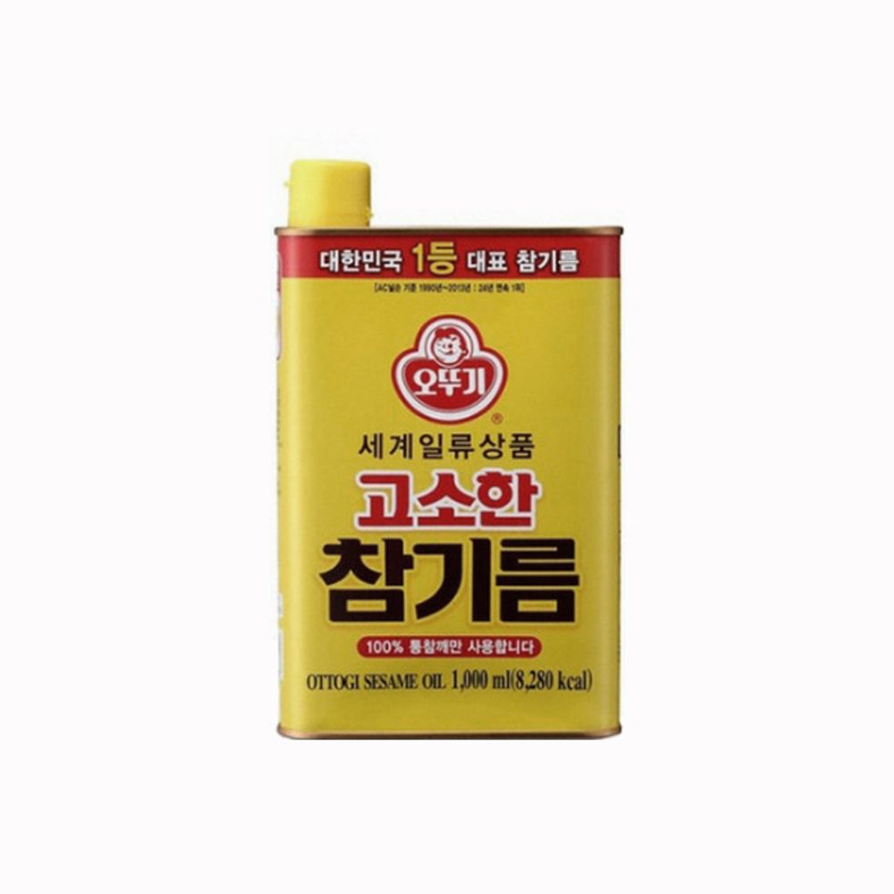 FOODALL 오뚜기 고소한 참기름 캔 타입 1리터 FD