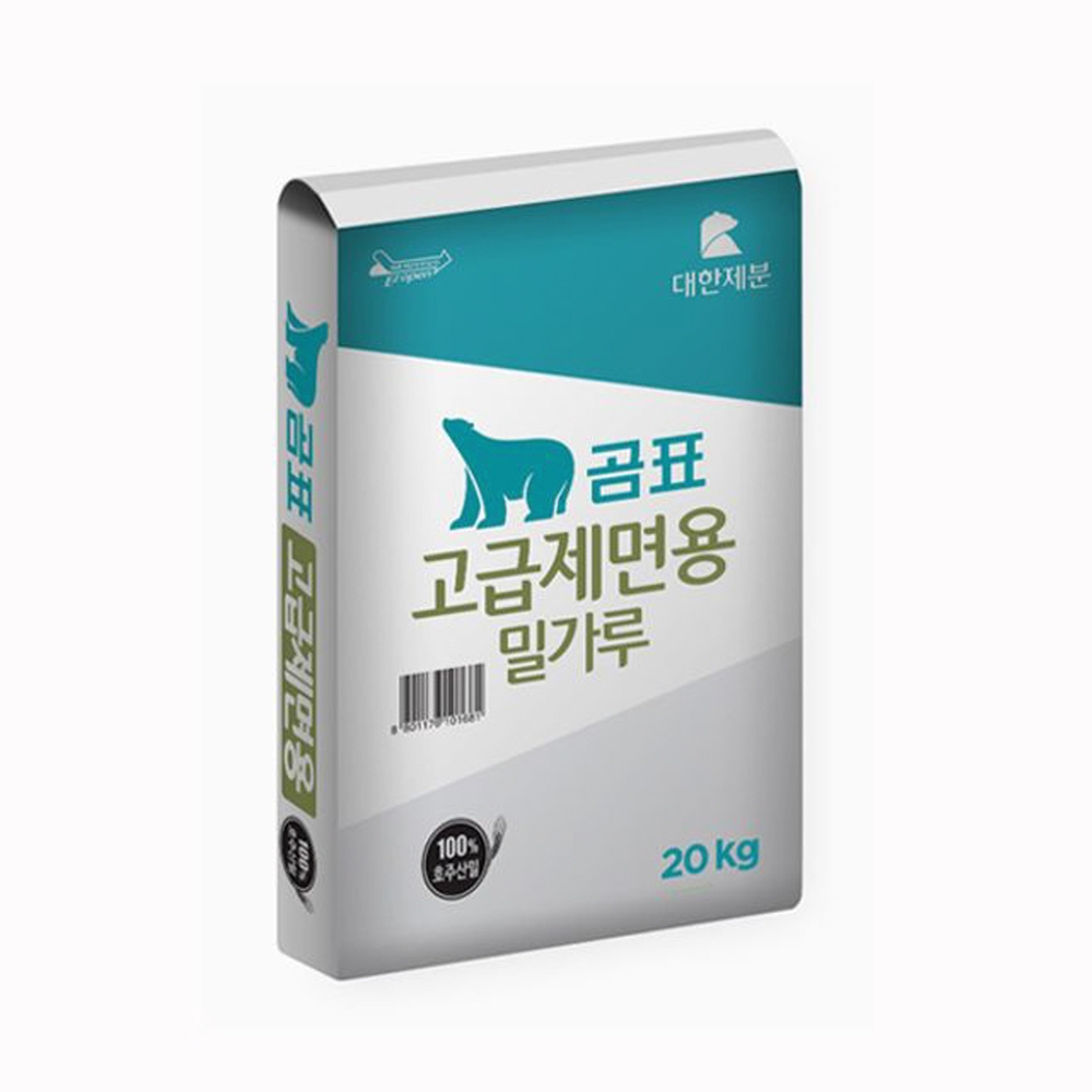 단품배송 대한제분 고급제면 곰표 밀가루 20키로 호주산 FD