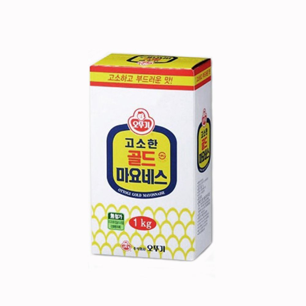 요리친구 오뚜기 골드 마요네즈 1kg 1box 10ea 푸드 식자재 비닐