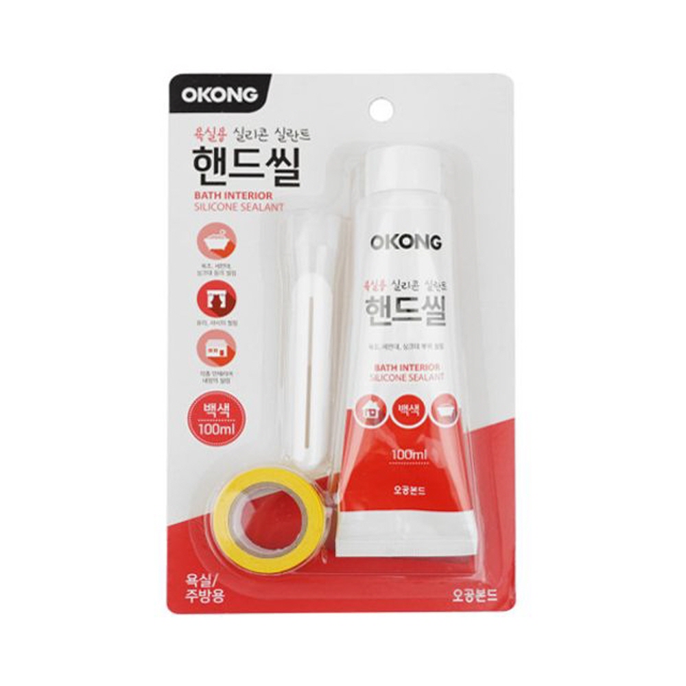 오공 바이오 실리콘 실란트 핸드씰 백색 100ML KB 8204