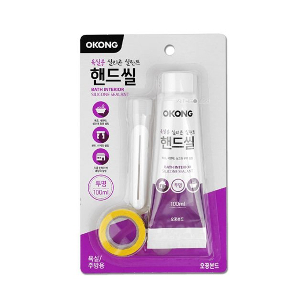 오공 바이오 실리콘 실란트 핸드씰 투명 100ML 8211 KB