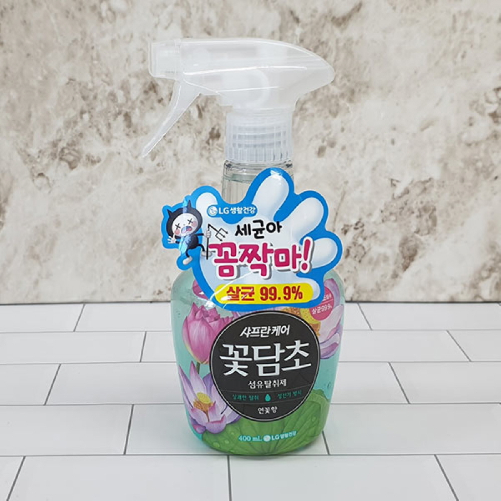 샤프란 꽃담초 섬유탈취제 연꽃 400ml 냄새제거