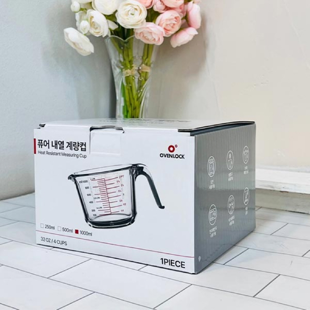 퓨어 내열 계량컵 1000ml 주방용품