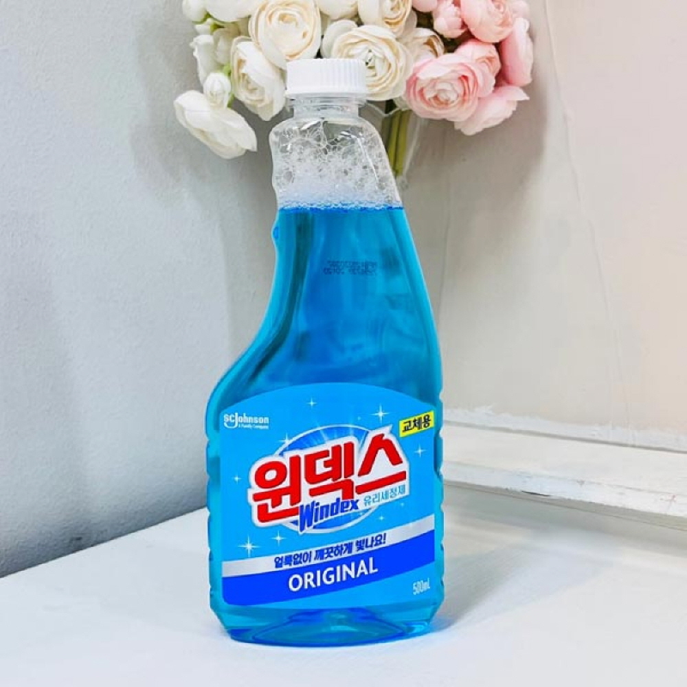 윈덱스유리세정제리필500ml 창문청소