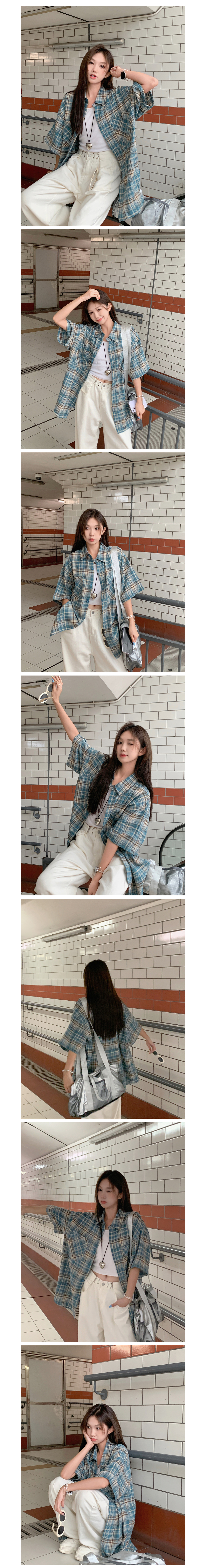 루즈핏셔츠,가디건,셔츠가디건,체크가디건,루즈핏가디건