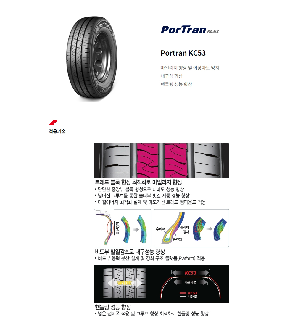 금호타이어 155R12 KC53 6P 다마스/라보 전후륜용 - G마켓 모바일
