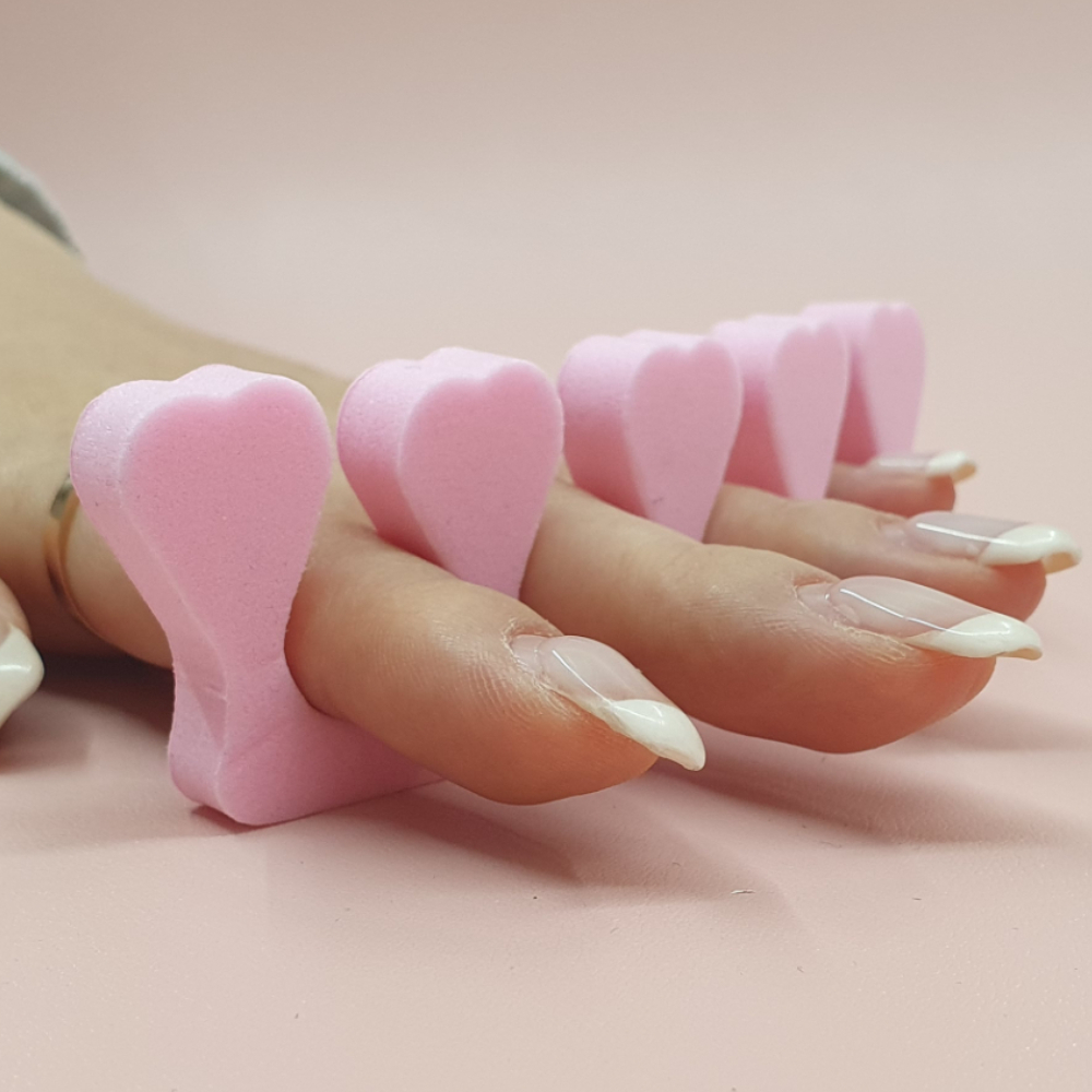 네일아트 네일케어 셀프네일 네일도구 네일코팅 스펀지 셀프 매니큐어 2P 네일헬퍼