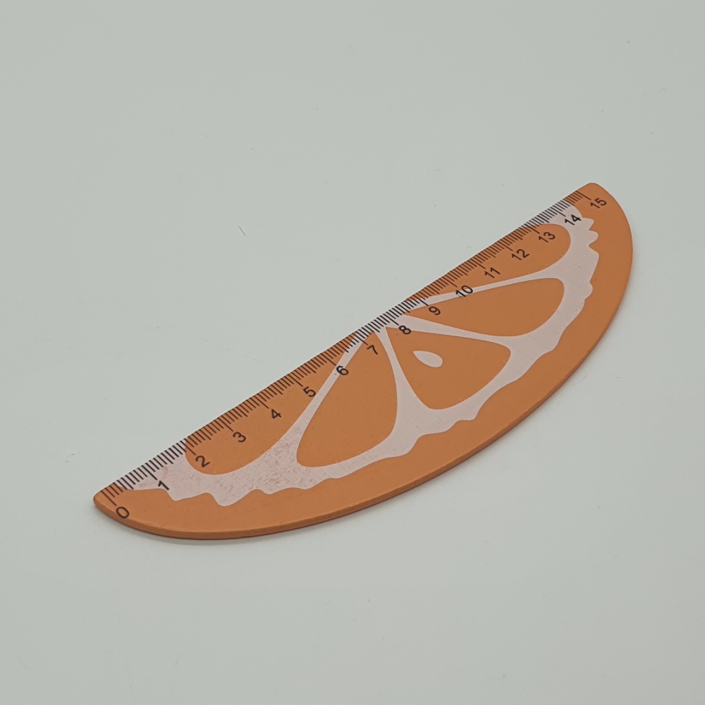 과일모양자 특징 디자인 소품 인테리어소품 15cm 자 오렌지