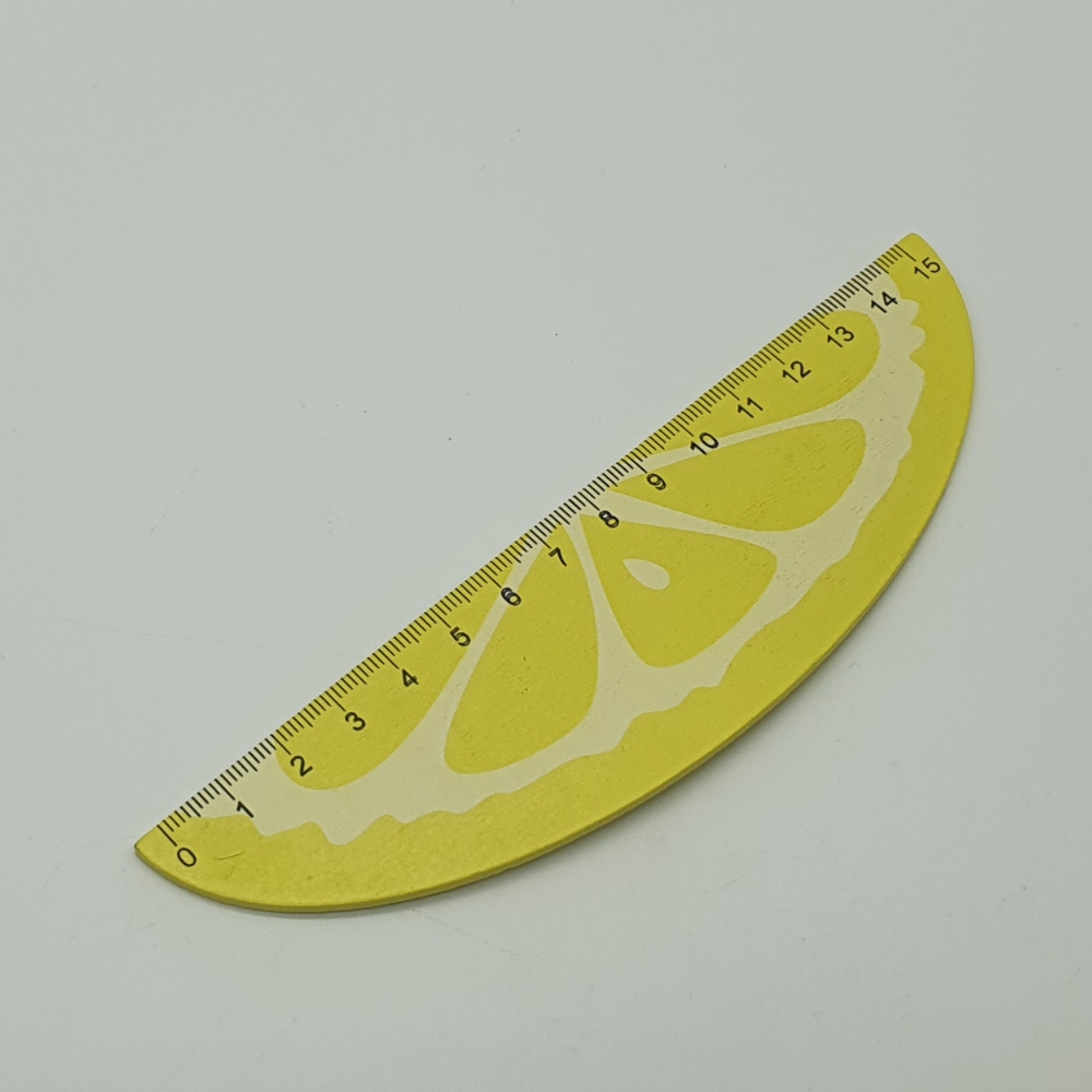 과일홈데코 과일피규어 과일미니어처 과일인테리어소품 과일모양장식품 디자인 자 15cm 과일모양자 레몬