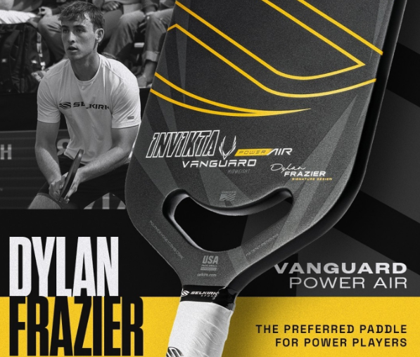 스포모티브 셀커크 2024 뱅가드 파워 에어 인빅타 FRAZIER DESIGN 피클볼 패들 QuadCarbon 공식 정품 · 2