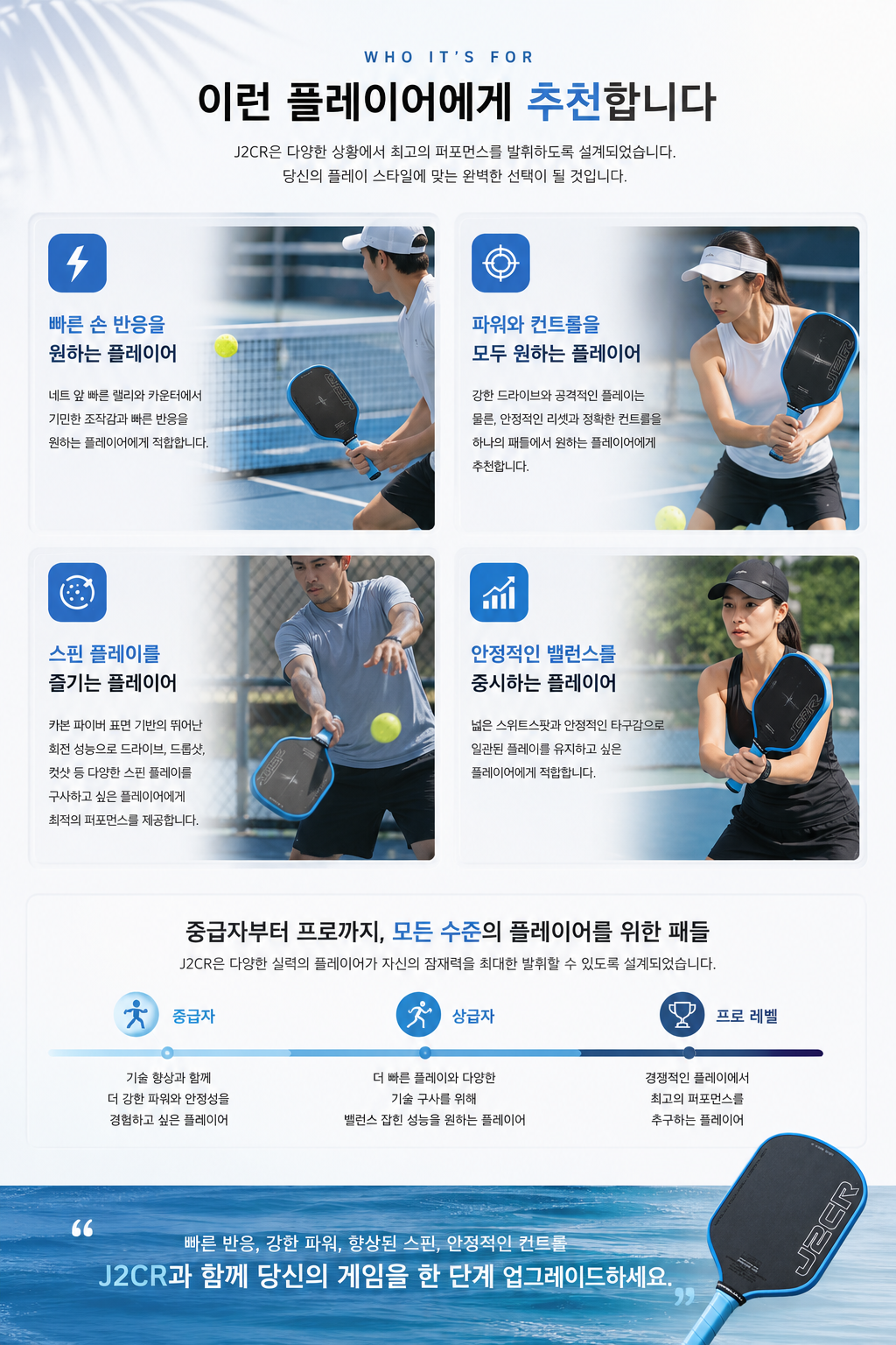 HONOLULU 호놀룰루 J2CR 피클볼 패들 · 7