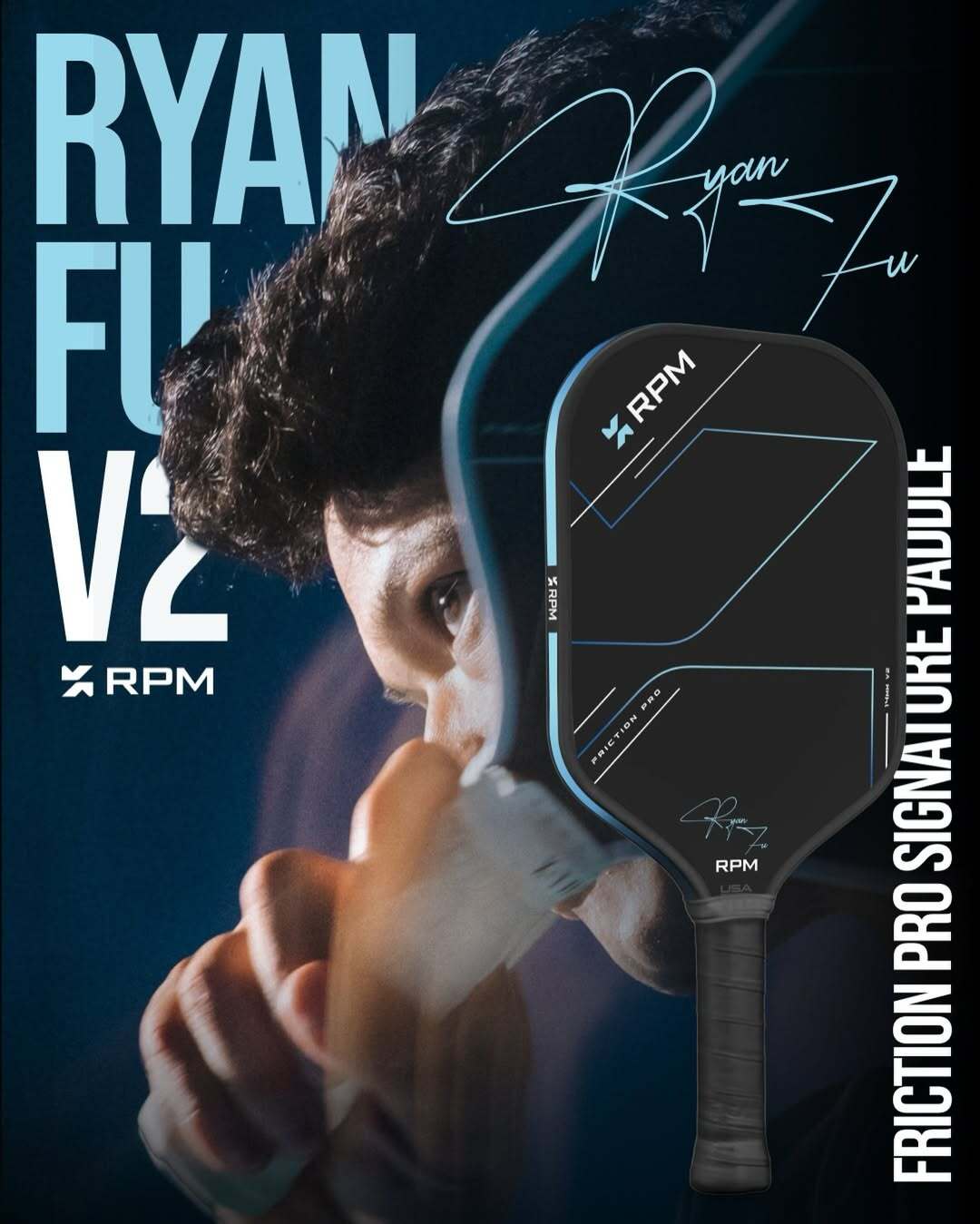 스포모티브 RPM FRICTION PRO 14mm Elongated V2 피클볼 패들 · 8