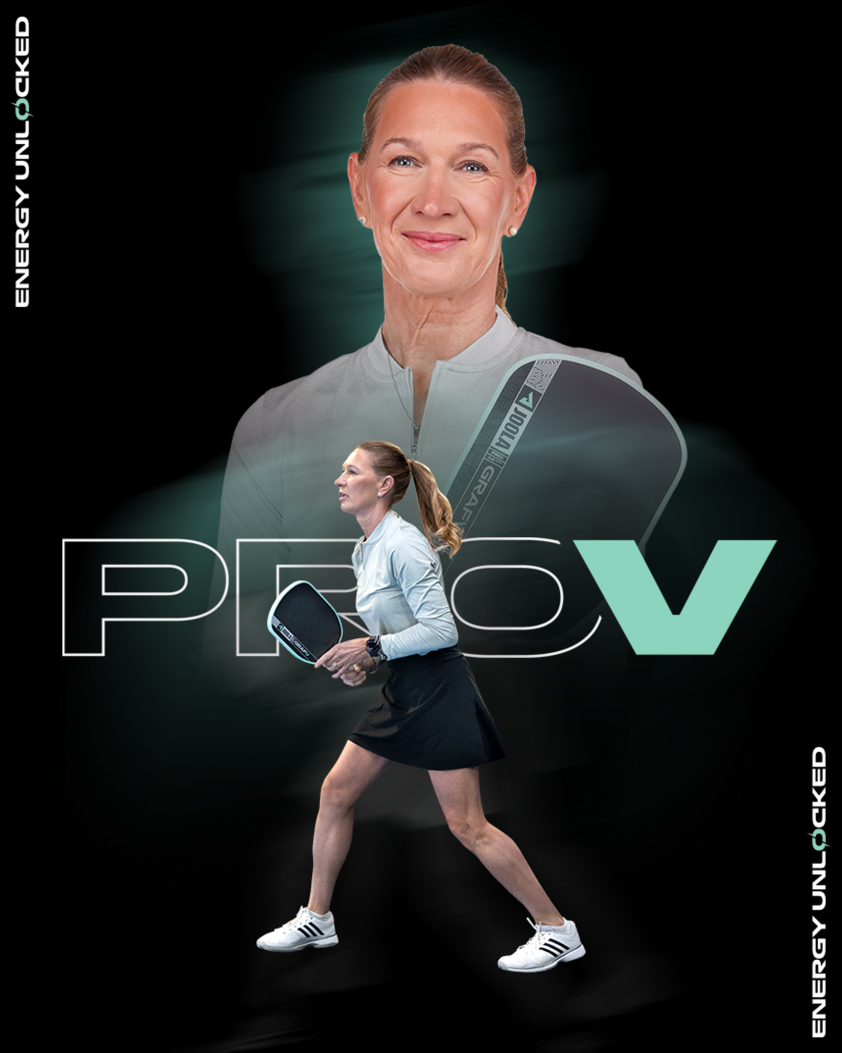 스포모티브 JOOLA Graf Pro V Steffi Graf Seaside Green 16mm 율라 그라프 그린 피클볼 패들 · 9