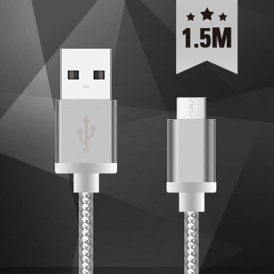 [STAR 메탈 패브릭 마이크로5핀 USB케이블 1.5M]