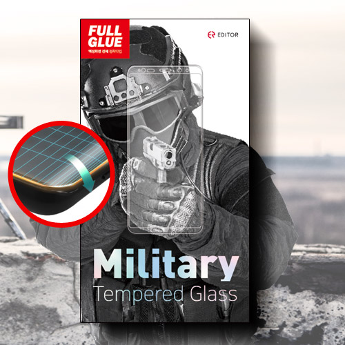 [밀리터리 풀글루 글라스] 3D풀커버 강화유리 / 아이폰11프로 5.8 . 아이폰X . 아이폰XS