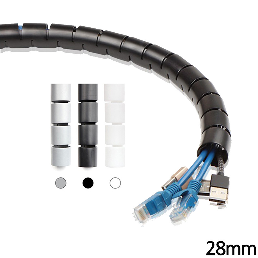 케이블정리 슬리브 전선커버 튜브 28mm x 1M