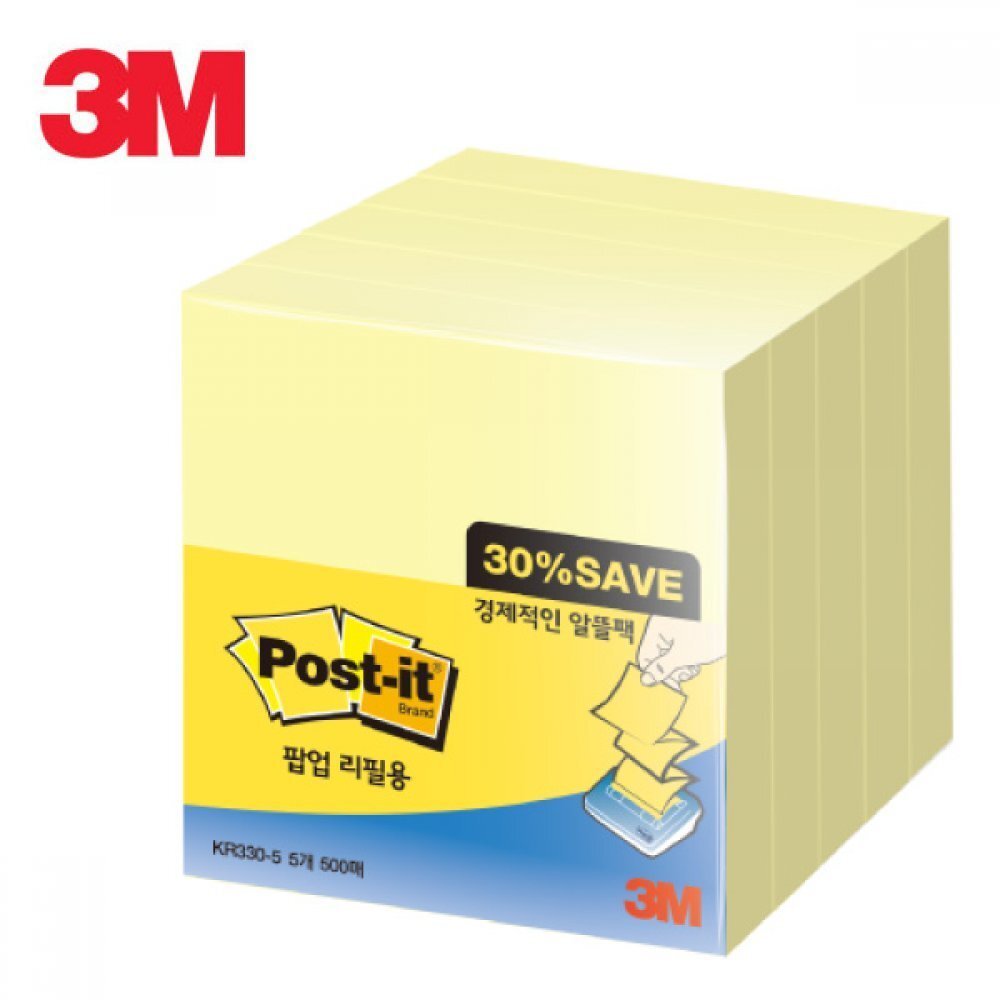 3M 팝업 노트 리필용 알뜰팩 KR330-5A