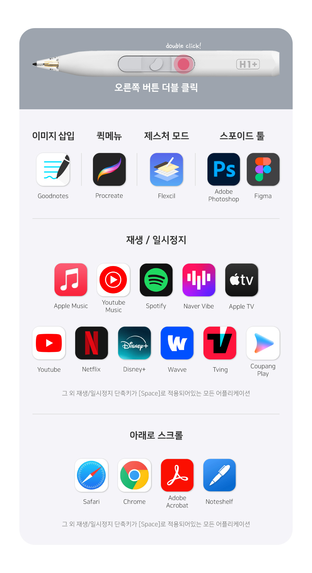 레드빈 더베러 펜슬 H1-P for iPad