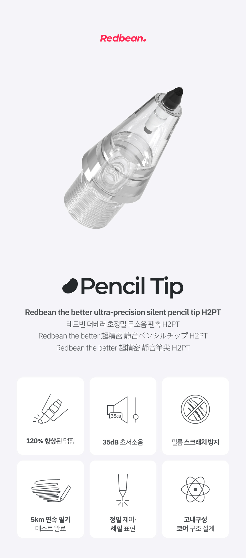 레드빈 아이패드 Q-Flex 펜촉 H2PT