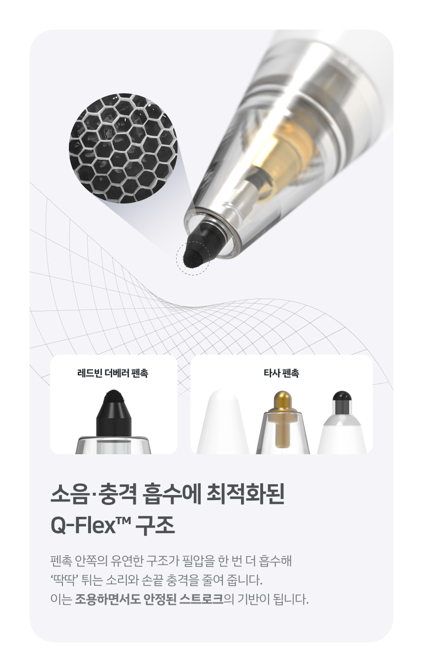 레드빈 아이패드 Q-Flex 펜촉 H2PT