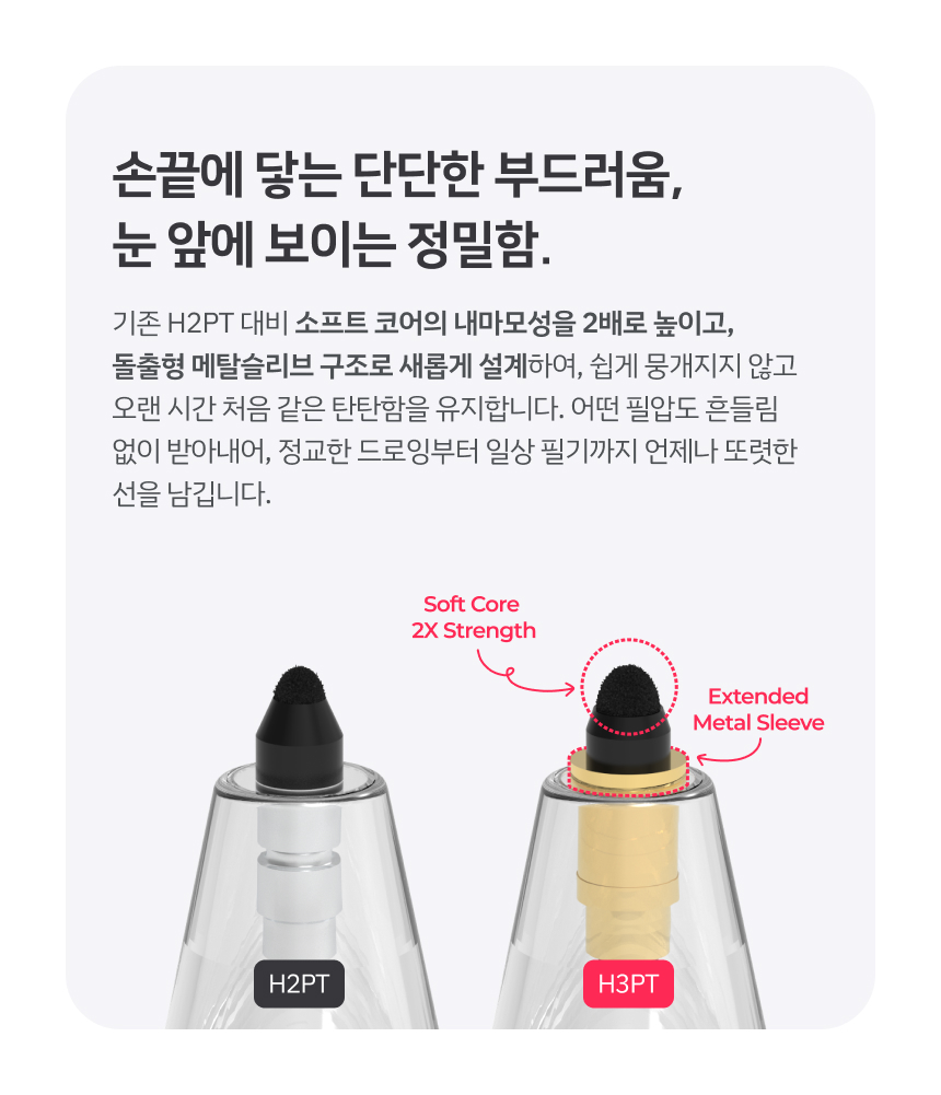 레드빈 더베러 Q-FLEX 펜촉 H3PT