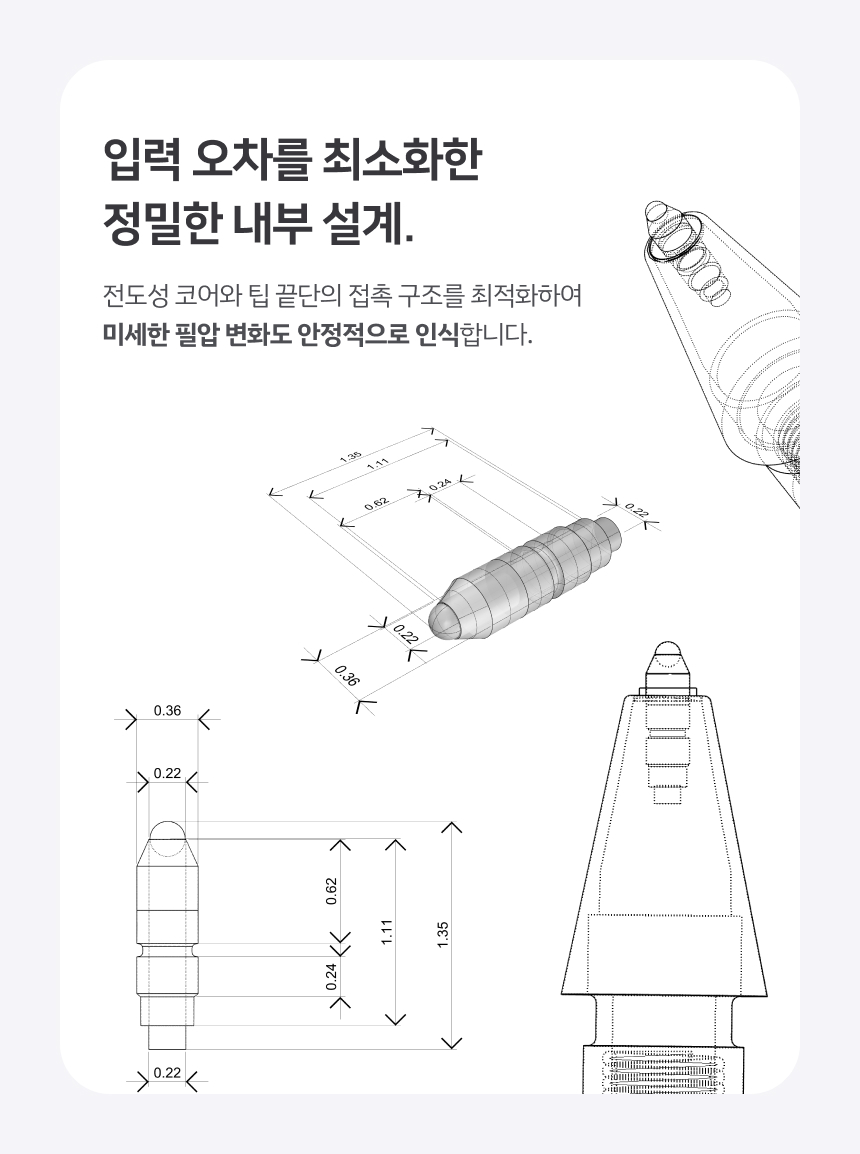 레드빈 더베러 Q-FLEX 펜촉 H3PT