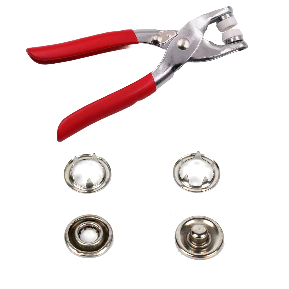 포인트단추 작은바지레스큐 확장단추세트 바지요술단추 꽃무늬단추세트 자수단추 재봉용품 간편단추 수선용단추 집사류너단추 DIY단추 셀프수선단추 패션DIY 똑딱 세트 단추펜치 50개 단추