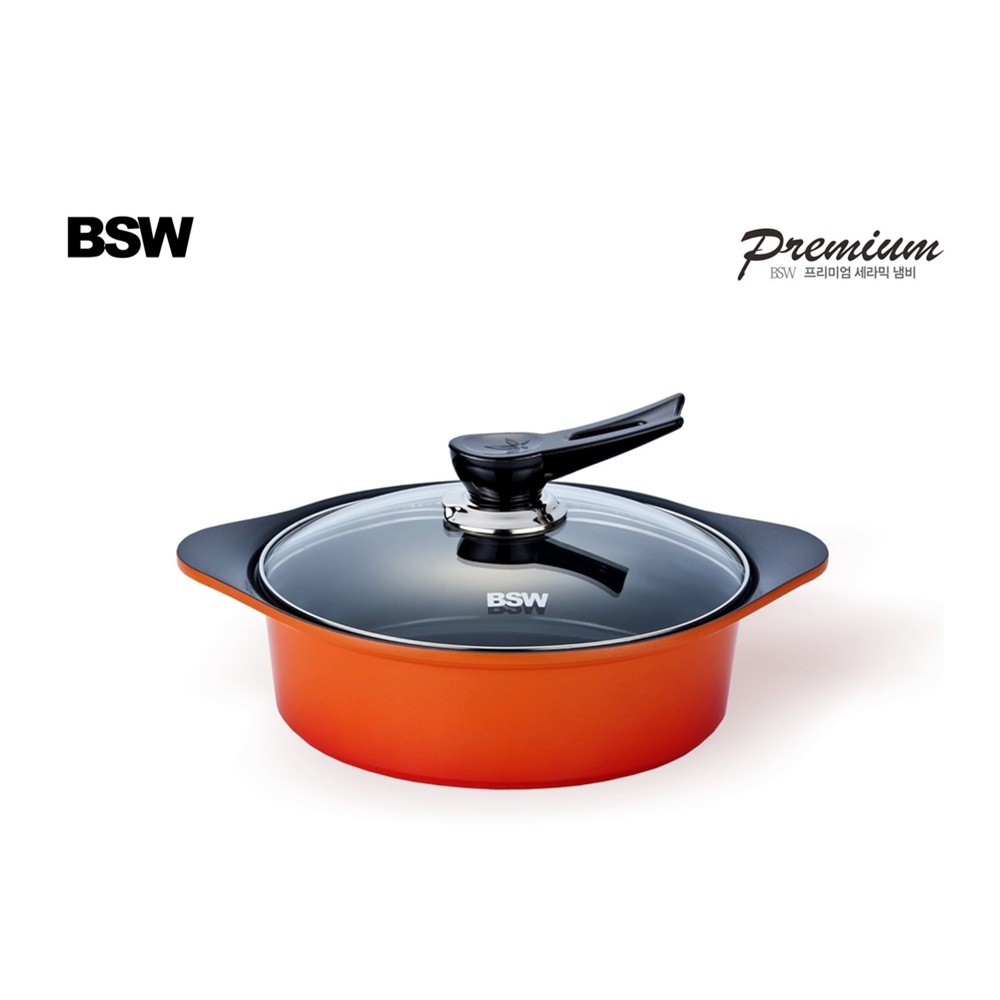 [BSW] 프리미엄 세라믹 냄비 전골24cm