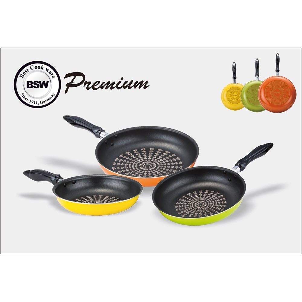 [BSW] 프리미엄 다이아몬드코팅 후라이팬 3종세트(후20,26,28)